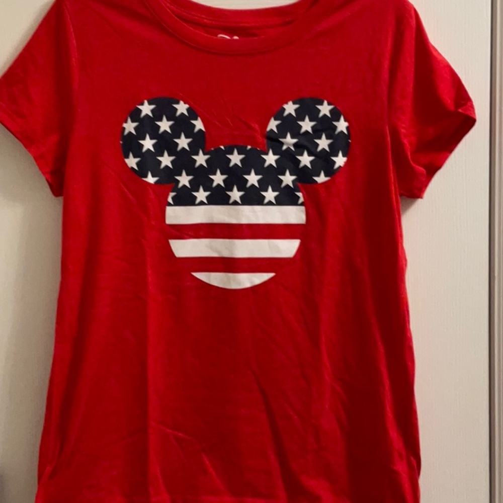 Disney t shirt American flag Mickey ears